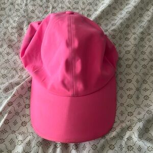 Neon pink lululemon hat